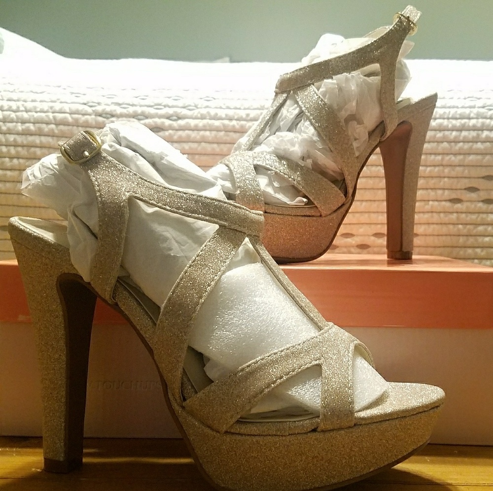 Champagne gold heels